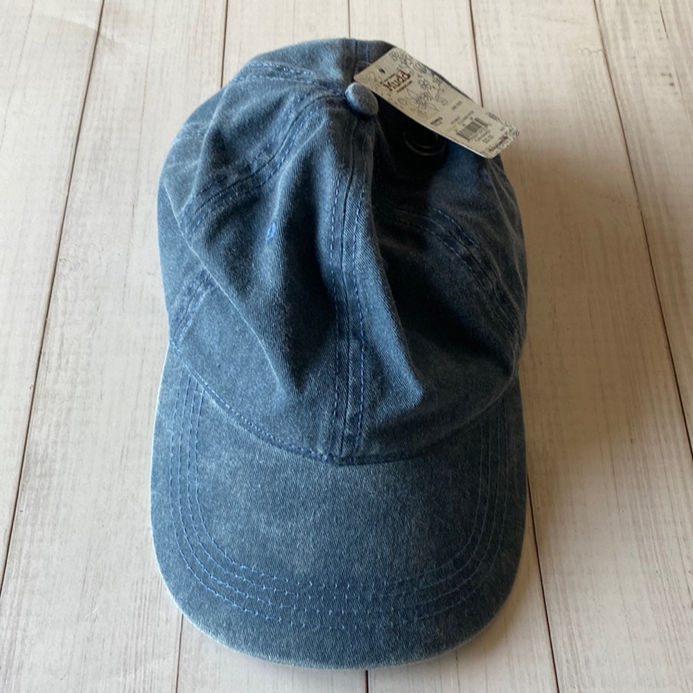 MUDD Faded Denim (Medium Wash) Baseball Hat with Adjustable Strap, One Size